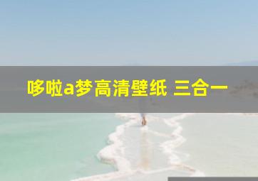 哆啦a梦高清壁纸 三合一